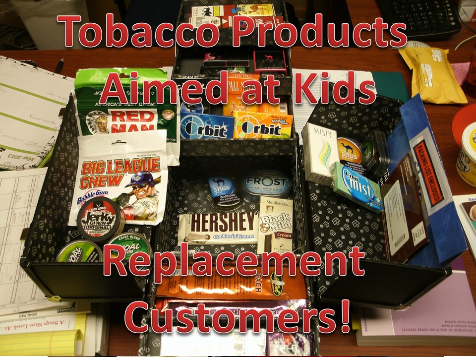 Tobacco products aimed at kids. Replacement customers!